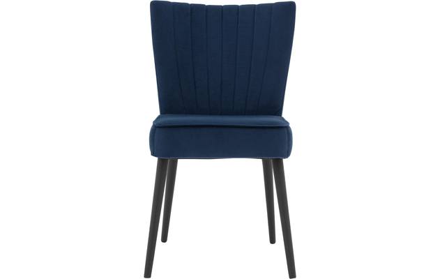 Goossens eetkamerstoel rob blauw stof - 8190375-01