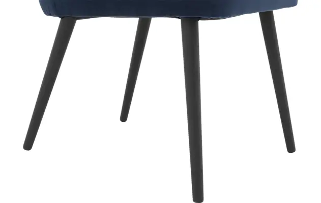 Goossens eetkamerstoel rob blauw stof - 8190375-05