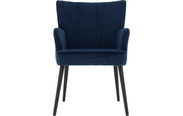 Goossens eetkamerstoel rob blauw stof - 8190376-01
