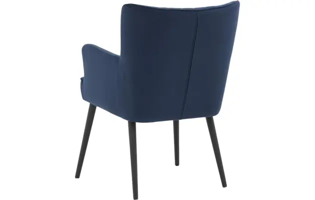 Goossens eetkamerstoel rob blauw stof - 8190376-03