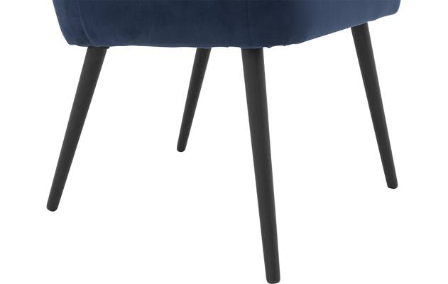 Goossens eetkamerstoel rob blauw stof - 8190376-04
