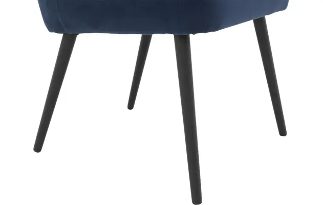 Goossens eetkamerstoel rob blauw stof - 8190376-04