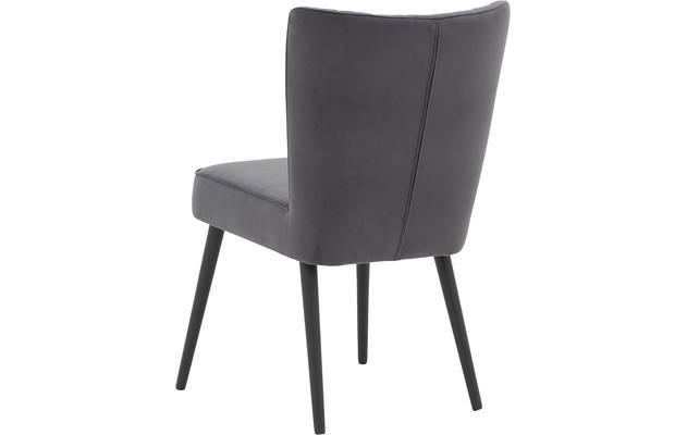 Goossens eetkamerstoel rob grijs stof - 8190377-03