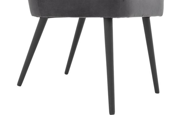 Goossens eetkamerstoel rob grijs stof - 8190377-04