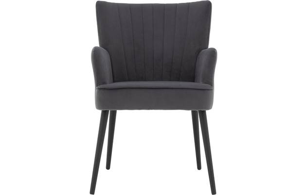 Goossens eetkamerstoel rob grijs stof - 8190378-01