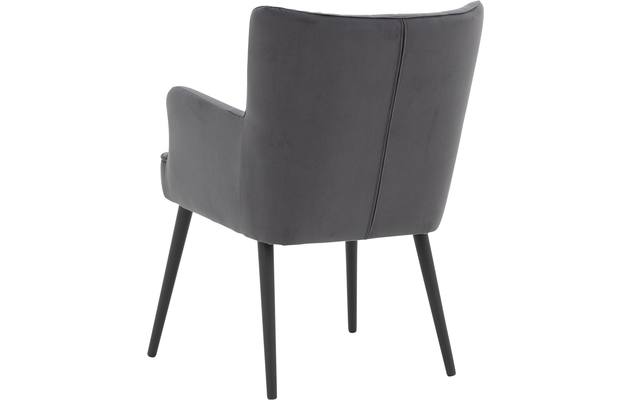 Goossens eetkamerstoel rob grijs stof - 8190378-03