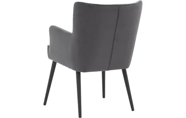Goossens eetkamerstoel rob grijs stof - 8190378-03