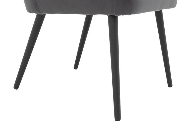 Goossens eetkamerstoel rob grijs stof - 8190378-04