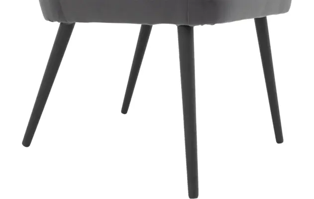 Goossens eetkamerstoel rob grijs stof - 8190378-04