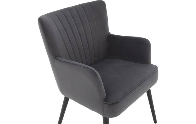 Goossens eetkamerstoel rob grijs stof - 8190378-06