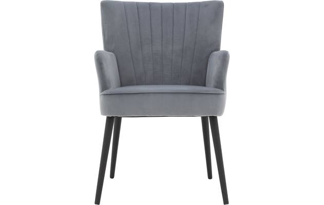 Goossens eetkamerstoel rob blauw stof - 8190379-01
