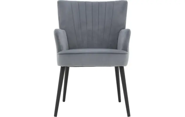 Goossens eetkamerstoel rob blauw stof - 8190379-01
