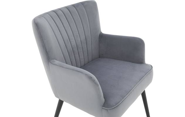 Goossens eetkamerstoel rob blauw stof - 8190379-05