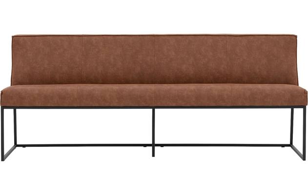 Goossens excellent eetkamerbank tom bruin micro leer - 8190385-01