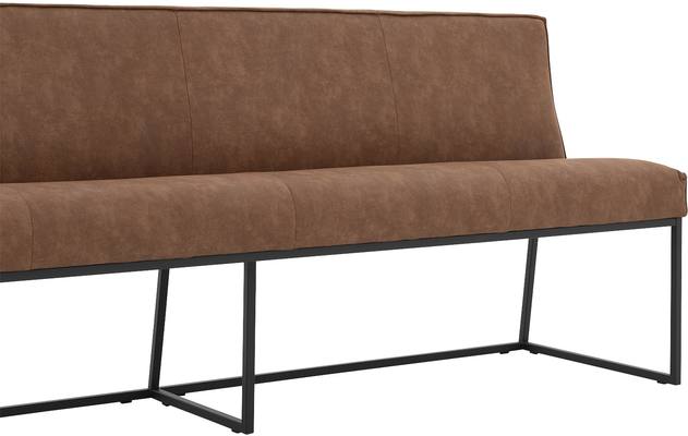 Goossens excellent eetkamerbank tom bruin micro leer - 8190385-05