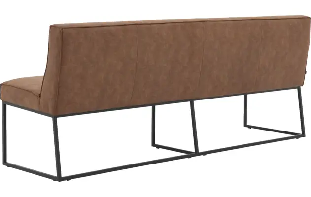 Goossens excellent eetkamerbank tom bruin micro leer - 8190385-06