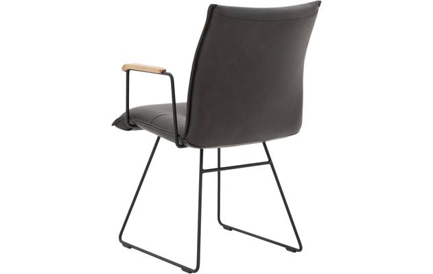 Goossens excellent eetkamerstoel nica grijs leer - 8190393-04