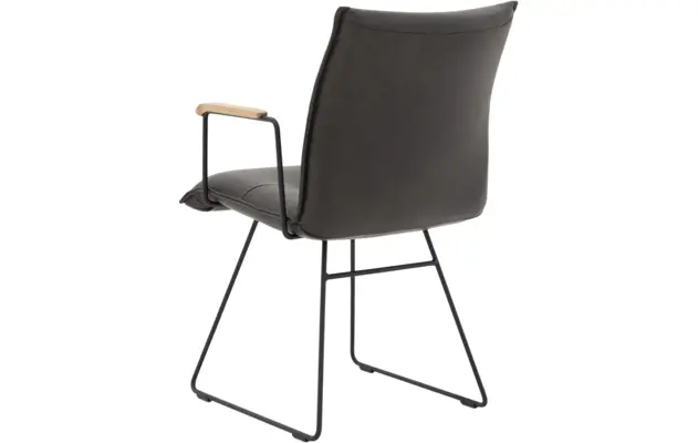 Goossens excellent eetkamerstoel nica grijs leer - 8190393-04