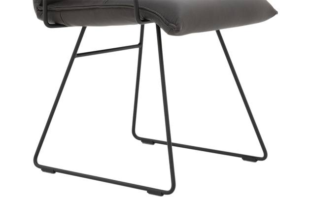Goossens excellent eetkamerstoel nica grijs leer - 8190393-05