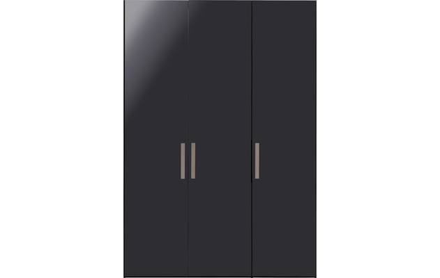 Goossens kledingkast easy storage ddk zwart hoogwaardig meubelplaat - 8190400-01-01
