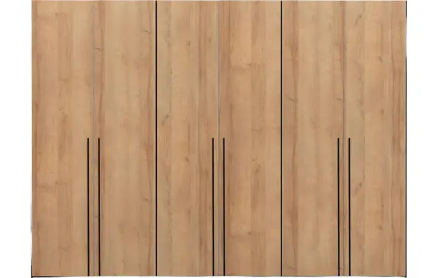 Goossens kledingkast easy storage ddk zwart hoogwaardig meubelplaat - 8190418-12