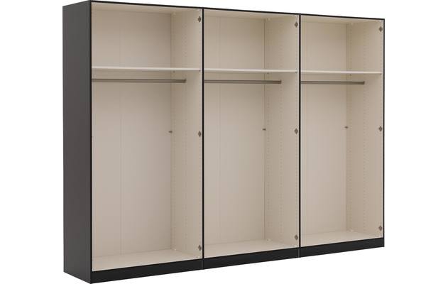 Goossens kledingkast easy storage ddk zwart hoogwaardig meubelplaat - 8190436-10