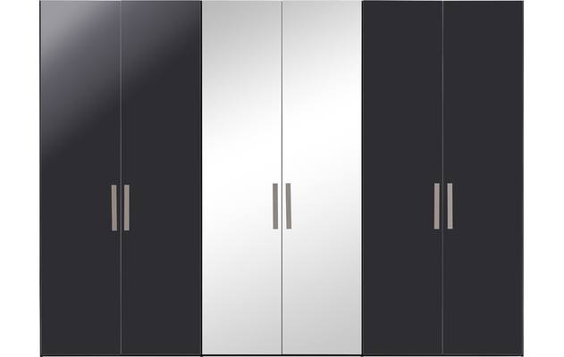 Goossens kledingkast easy storage ddk zwart hoogwaardig meubelplaat - 8190447-03