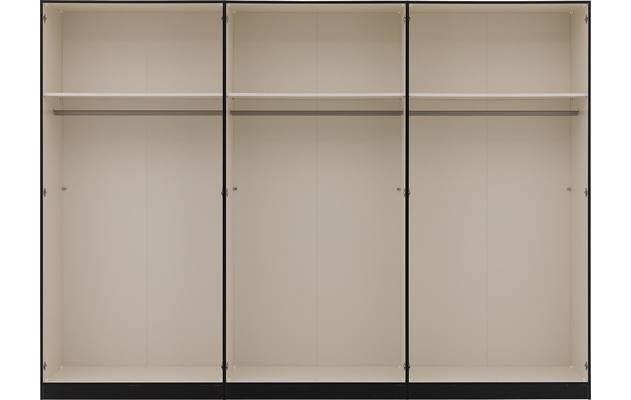 Goossens kledingkast easy storage ddk zwart hoogwaardig meubelplaat - 8190448-09