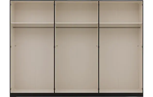 Goossens kledingkast easy storage ddk zwart hoogwaardig meubelplaat - 8190448-09