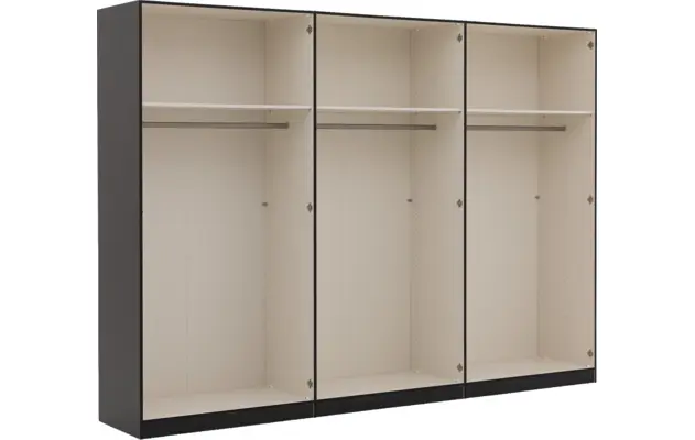 Goossens kledingkast easy storage ddk zwart hoogwaardig meubelplaat - 8190448-10