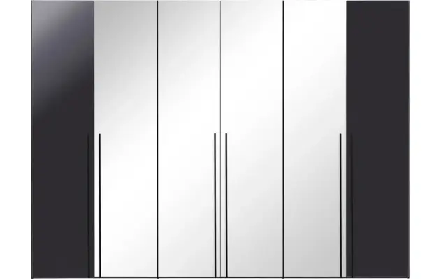 Goossens kledingkast easy storage ddk zwart hoogwaardig meubelplaat - 8190453-14