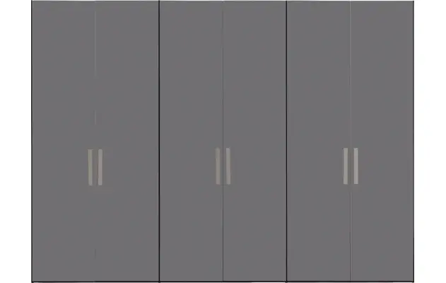 Goossens kledingkast easy storage ddk zwart hoogwaardig meubelplaat - 8190500-01