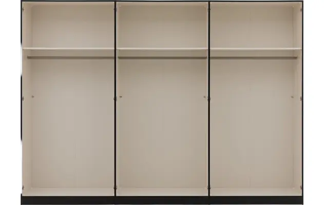 Goossens kledingkast easy storage ddk zwart hoogwaardig meubelplaat - 8190500-09