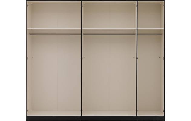 Goossens kledingkast easy storage ddk zwart hoogwaardig meubelplaat - 8190540-11