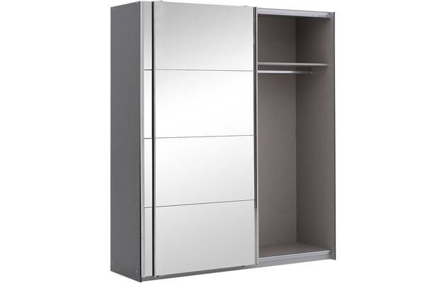 Goossens basic kledingkast miami grijs hoogwaardig meubelplaat - 8190584-05