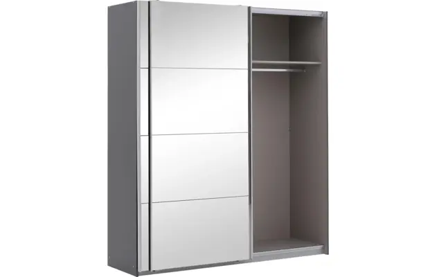 Goossens basic kledingkast miami grijs hoogwaardig meubelplaat - 8190584-05