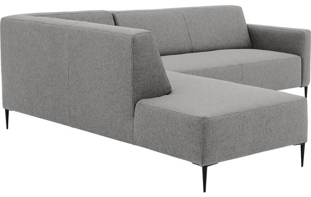 Goossens hoekbank key west grijs stof - 8190585-361-05-gespiegeld
