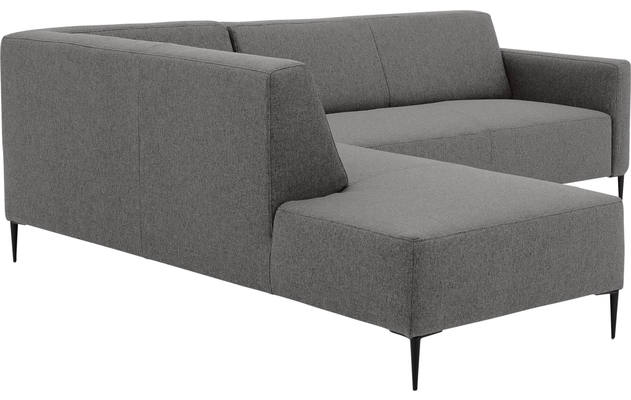 Goossens hoekbank key west grijs stof - 8190585-367-05-gespiegeld