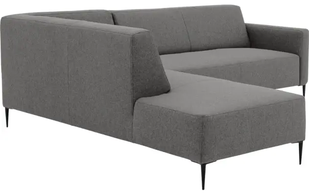 Goossens hoekbank key west grijs stof - 8190585-367-05-gespiegeld