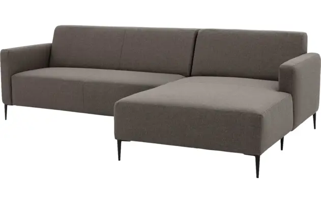 Goossens loungebank key west bruin stof - 8190589-370-02-gespiegeld