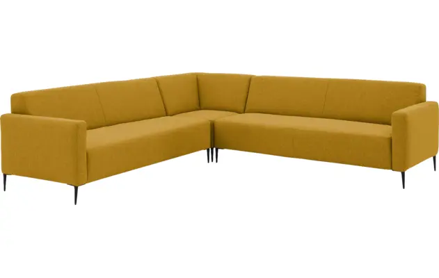 Goossens hoekbank key west geel stof - 8190591-372-02