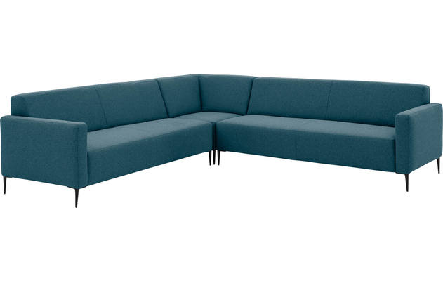 Goossens hoekbank key west blauw stof - 8190591-56-02