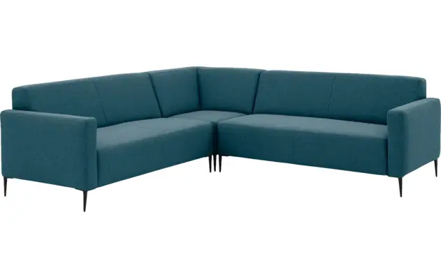 Goossens hoekbank key west blauw stof - 8190592-56-02