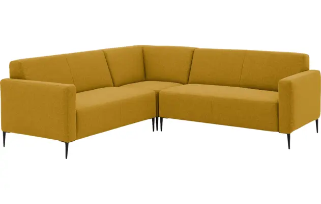 Goossens hoekbank key west geel stof - 8190593-372-02