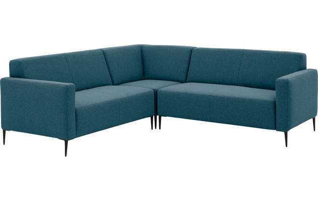 Goossens hoekbank key west blauw stof - 8190593-56-02