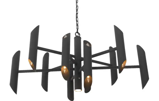 Goossens excellent hanglamp liando zwart metaal - 8190637-01