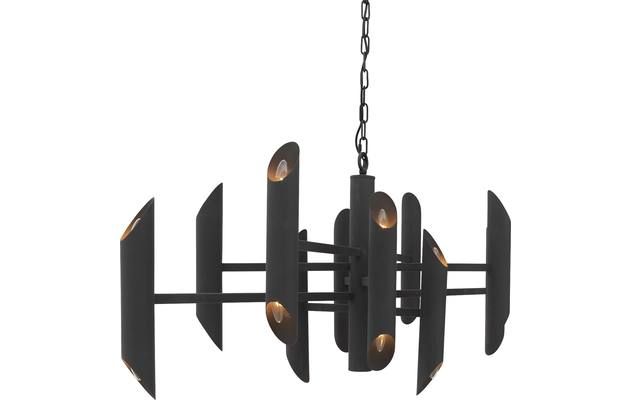 Goossens excellent hanglamp liando zwart metaal - 8190637-03