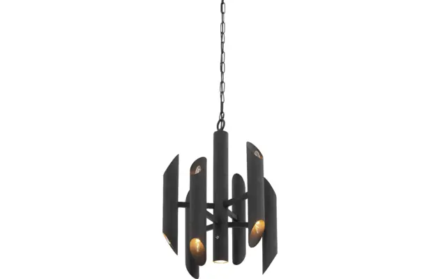 Goossens excellent hanglamp liando zwart metaal - 8190638-03