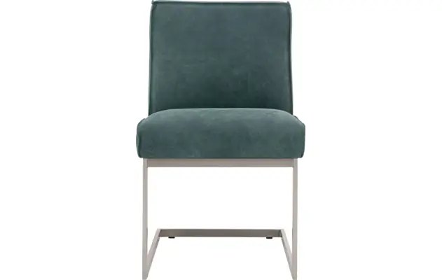 Goossens excellent eetkamerstoel tom groen leer - 8190647-01