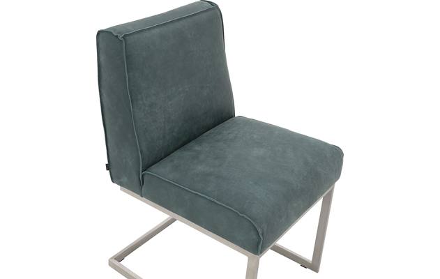 Goossens excellent eetkamerstoel tom groen leer - 8190647-04